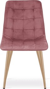Scaun de masa SPLIT VELVET, roz