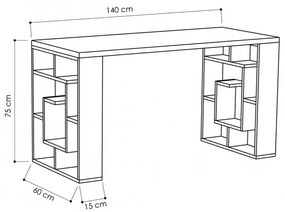 Birou Maze Alb-Oak