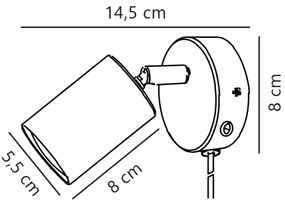 Spot de perete Nordlux EXPLORE 1xGU10/7W/230V alb