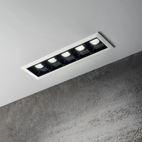 Corp incastrabil cu 5 spoturi LED LIKA FI TRIM 12W 3000K