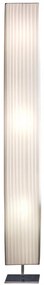Lampadar patrat din latex/metal cromat THIS &amp; THAT 160 cm alb, 3 becuri