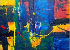 Tablou pe sticlă - Abstract (70x50 cm)