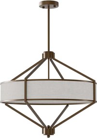 Open Design OR85846 - Candelabru pe tijă ZUNDO, 4xE27/15W/230V, maro/bej