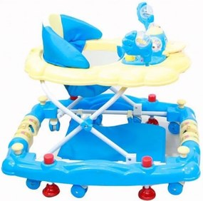 Premergator cu sistem de balansare Baby Care H914 Ratusca, cu melodii, reglabil in 3 trepte de inaltime, Albastru