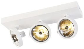 Spotlight de design alb reglabil cu 3 lumini - Go