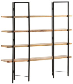 vidaXL Bibliotecă cu 4 niveluri, 160x35x160 cm, lemn masiv de mango