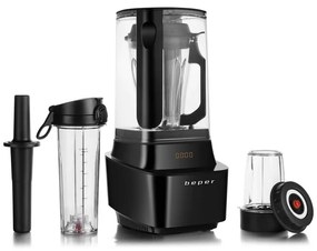 Resigilat: Blender Beper BP.620, 1000W, 1L, BPA Free, Capac izolator fonic, Soft Touch, 2 viteze+Pulse, Negru