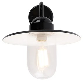 Lampa de perete exterioară modernă neagră IP44 - Kansas