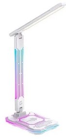 Lampă LED RGB tactilă reîncărcabilă dimabilă de masă LED/7,5W/5V 2700-5300K alb