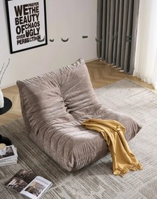 Fotoliu Lounge din Memory Foam HD 90x100x75 cm, Moises (Culoare: Grej)