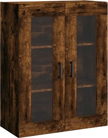 vidaXL Dulap montat pe perete, stejar fumuriu, 69,5x34x90 cm