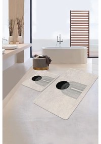 Covorașe de baie bej 2 buc. 60x100 cm – Mila Home