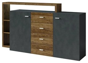 Comodă Bilsby Typ 27 (molid + gri). 1030342