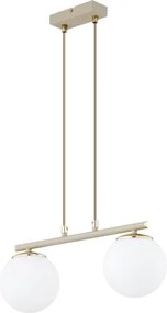 Brilagi - Lustră pe cablu MILO 2xE27/60W/230V bej/auriu