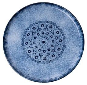 Set veselă 27 piese, porțelan, albastru