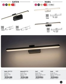 Aplica LED oglinda, tablou Gaten L-45cm