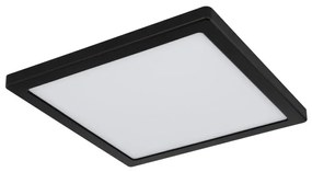 Plafoniera LED design modern LASSE negru 29,1x29,1cm