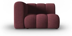 Modul pentru canapea Lupine cu tapiterie din tesatura structurala, visiniu