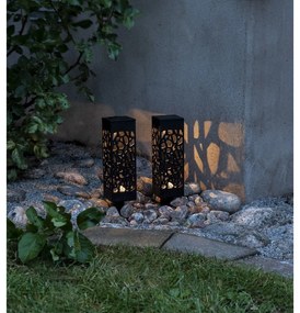 Set de 2 lumini solare cu LED-uri pentru exterior Star Trading Izola, înălțime 18 cm