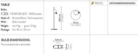 Veioza cu „bec” suspendat magic cu efect tridimensional Idea