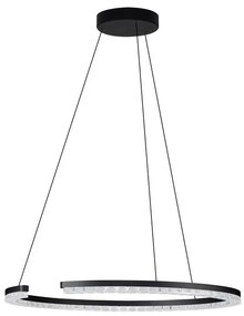 Lustra circulara aluminiu negru GREAMY D-65cm