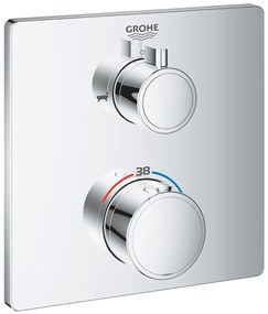 Grohe Grohtherm baterie cadă-duș ascuns da StarLight Chrome 24080000