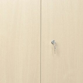 Dulap Visio din lemn, 90 x 45 x 185 cm, încuietoare cilindru, arțar