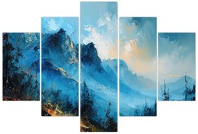 Tablou - Pictura munților (150x105 cm)