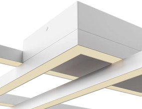 Lustra LED aplicata design minimalist Rida alb