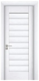 Usa Interior din MDF Novo Doors ND01 LUX PREMIUM, Cadru din Lemn Masiv, KIT COMPLET, Toc Reglabil de 10 CM INCLUS, Plinta pe Ambele Parti (Culoare: