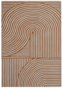Covor Maze Bedora,100x200 cm, 100% lana, multicolor, finisat manual
