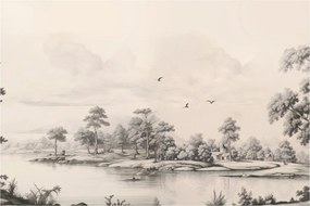 Tablou - Vintage peisaj desen peisaj (90x60 cm)