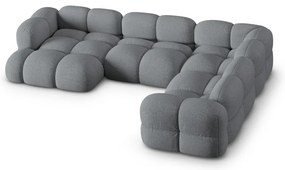 Colțar gri (cu colț pe partea dreaptă/în formă de "U") Loretto – Cosmopolitan Design