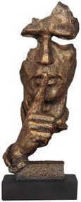 Statueta Chip de om No Speak 33cm, Auriu