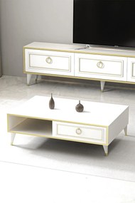 Masa cafea cu spatii depozitare Elegance Homs 90 x 60 cm