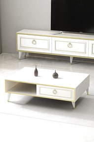 Masa cafea cu spatii depozitare Elegance Homs 90 x 60 cm