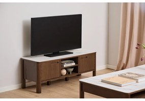 Comodă TV maro cu aspect de lemn de stejar 120x45x40 cm Southampton – Actona