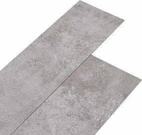 vidaXL Plăci de Pardoseală 36 pcs Gri pământiu 5,02 m² PVC