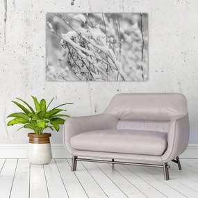 Tablou - Ramuri înzăpezite (90x60 cm)