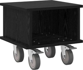 vidaXL Support TV Stejar Negru 37 x 35 x 35 cm Lemn compozit