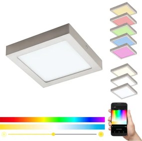 Eglo 96679 - Plafonieră LED RGBW dimerizabilă FUEVA-C LED/15,6W/230V BT