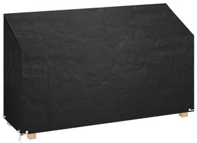 vidaXL Husă banchetă grădină, 12 ocheți, 210x70x70/88 cm, polietilenă