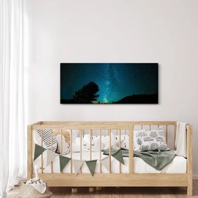 Tablou cu cerul nocturn și stele (120x50 cm)