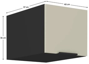 Dulap de bucătărie superior Arikona 40 NAGU 36 1F (cașmir + negru). 1097059