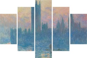 Tablou - Claude Monet, The Houses of Parliament, Sunset, reproducere (150x105 cm)