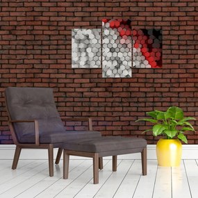 Tablou - 3D hexagoane (90x60 cm)