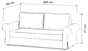 Husa canapea extensibila Backabro 3-locuri