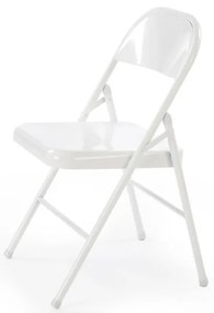 Scaun pliabil K565 alb H75 cm