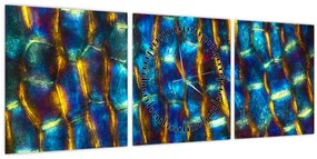 Tablou - Peretele celular (cu ceas) (90x30 cm)