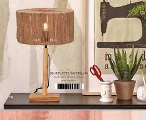 Lampa de masa eco din iuta Iguazu straight bl/30x16, nat